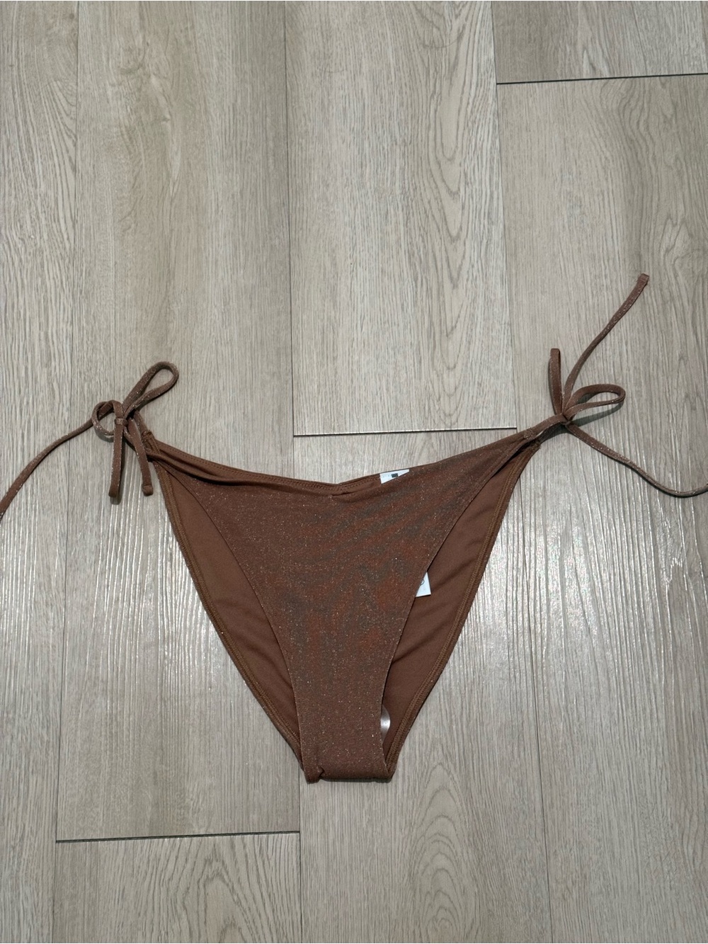 Abercrombie Tie-Side Brown Shimmer Women's Bikini Bottom